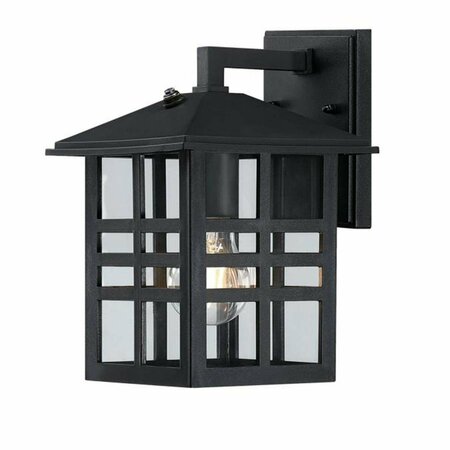 BRILLIANTBULB Caliste Outdoor Wall Fixture with Dusk to Dawn Sensor, Black BR3275294